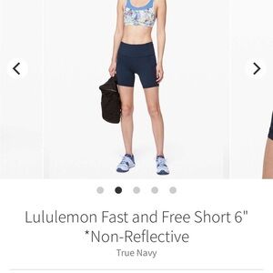 Lululemon Athletica True Navy Athletic Shorts